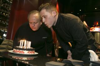 Joël Robuchon et Axel Manes chef de l'Atelier Saint-Germain.