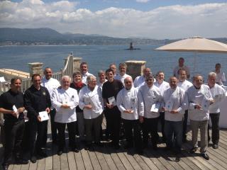 Les Maîtres Cuisiniers de France de la région PACA étaient réunis à l'ïle de Bendor pour présenter...