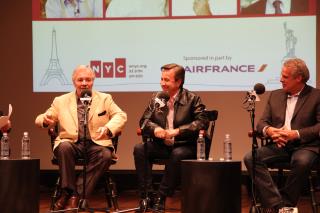 De gauche à droite: Jacques Pépin, Daniel Boulud, Eric Ripert. Ces trois chefs sont parmi les...