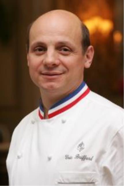 Eric Briffard, le chef des cuisines de l'hôtel Four Seasons George V et de son fameux restaurant Le Cinq.