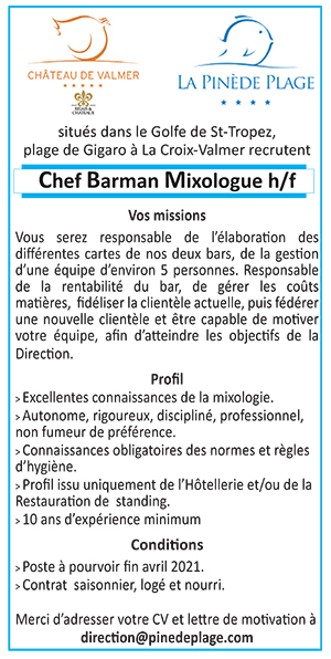 Lettre De Motivation Saisonnier Barman