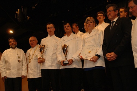 De gauche  droite : Bernard Collon, Michel Blanchet, les 3 laurats, Guy Legay et Grard Marquoin.