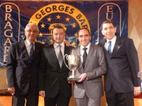 Alain Villacampa, prsident d'honneur de la coupe Georges Baptiste, Yoan Grgory, Mickael Bouvier, et Franck Languille, prsident de la Coupe Georges Baptiste.