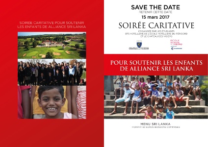 Soire caritative Alliance Sri Lanka par l'cole htelire du Prigord.