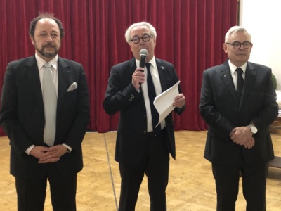 Philippe Franois, Didier Chenet et Pierre Alexandre directeur du CFA Mdric