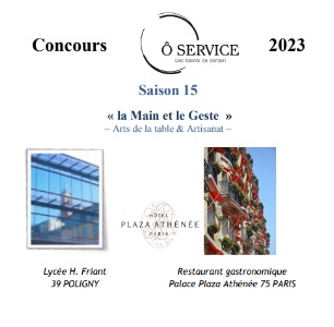 15me Saison du Concours  Service 2023 la Main et le Geste