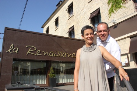 Ccilia et Arnaud Viel tiennent l'htel-restaurant La Renaissance,  Argentan, depuis bientt seize ans.