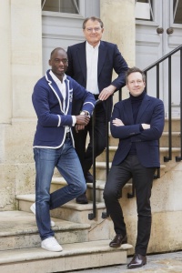 De g.  d. : les fondateurs du groupe Alboran : Eric Omgba, Yann Caillere et Jrme Bosc.