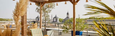 Le rooftop du restaurant Tchanqu,  l'Indigo Bordeaux.