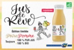 Jus de Rêve Poire Pomme, 100 % pur jus et 100 % biologique