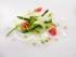 Asperges, sauce yaourt aux agrumes et mouron des oiseaux