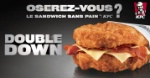 KFC propose un sandwich sans pain