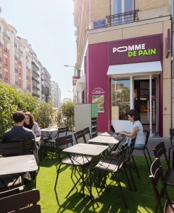 Le nouveau restaurant Pomme de pain dploy  Boulogne-Billancourt (Hauts-de-Seine).