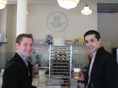 Raphal Haasz, chef ptissier de Caf Boulud, et Sandro Micheli, chef ptissier d'Adour Alain Ducasse  Magnolia Bakery.