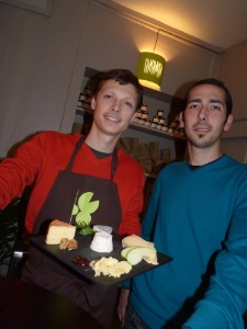 Alexandre et Franck, associs de l'Instant fromage.