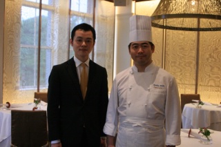 Daisuke Makihara, manager, et Sohshin Ikeda, Chef du restaurant Bocuse de Kanazawa