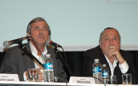 Stephan Brousse, prsident du Medef 13 et Pierre-Paul Alfonsi, prsident de la FIH 13 : unis pour dfendre la position des chefs d'entreprise.