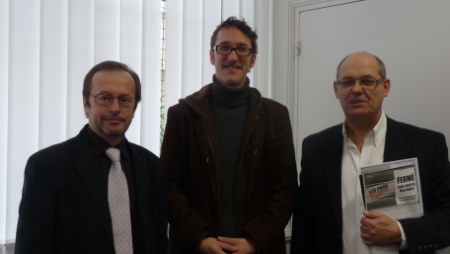 Christian Navet , Eric Labb et Laurent Lutse se flicitent de la tenue prochaine des 1ers tats gnraux de la nuit.