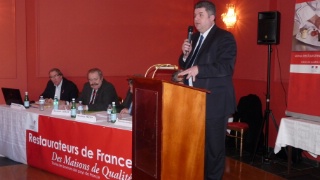 Invit du congrs, Thierry Grgoire, l'actuel prsident des saisonniers de l'Umih, est venu parl de la TVA et de la campagne de promotion Le Got en mouvement.
