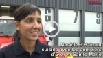 Naoëlle D'Hainaut cuisine avec les pompiers